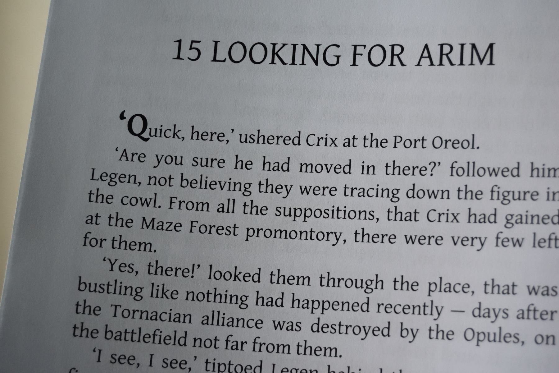 Chapter 15, First Light
